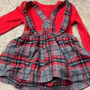 12 month holiday set, 12 month Christmas outfit